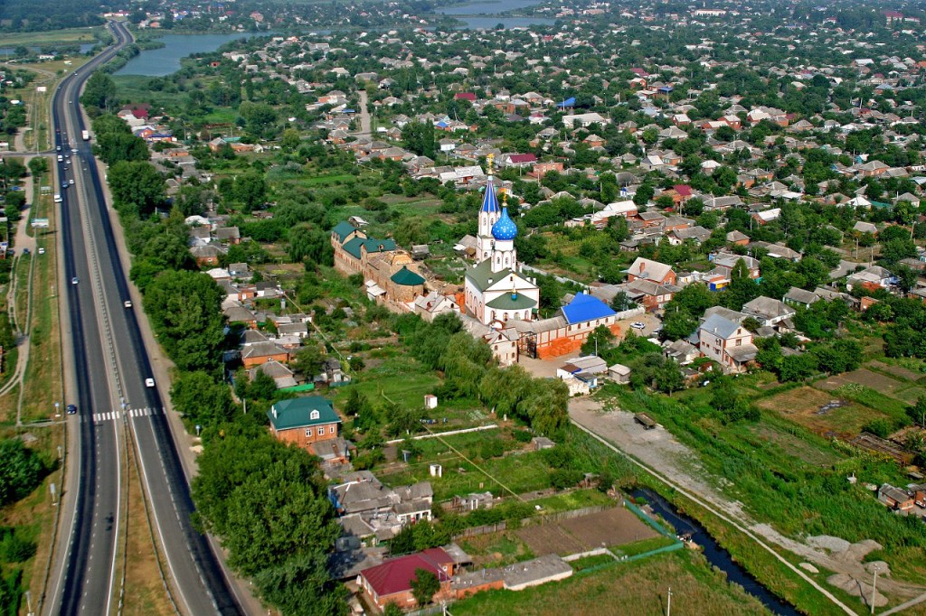 Город Тимашевск вид с высоты